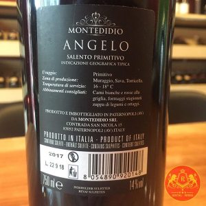 Rượu Vang Angelo Primitivo Montedidio 2