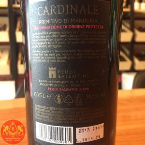 Rượu Vang Cardinale Primitivo Di Manduria 2