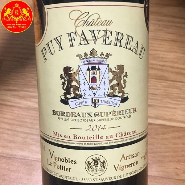 Rượu Vang Chateau Puy Favereau 1