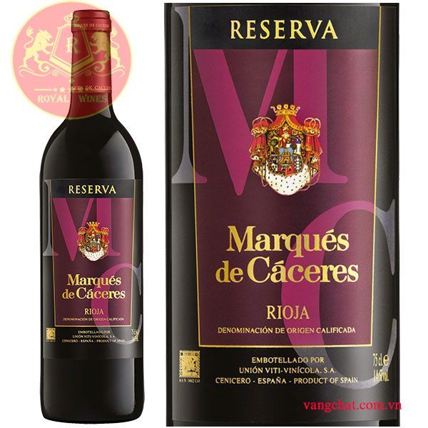 Ruou Vang Marques De Caceres Rioja Reserva