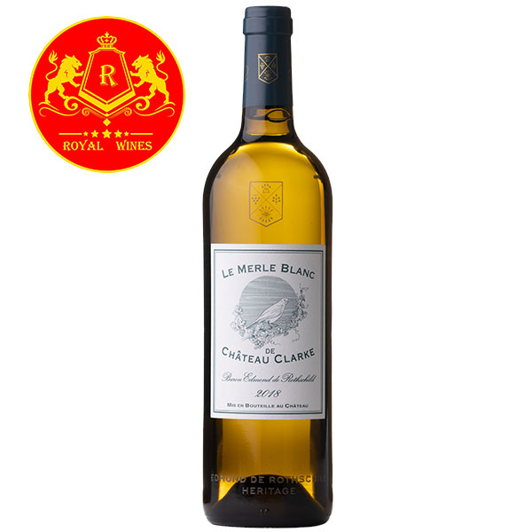 Rượu Vang Le Merle Blanc De Chateau Clarke
