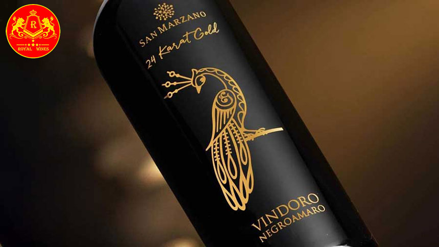 Rượu Vang Vindoro Negroamaro 24 Karat Gold 1
