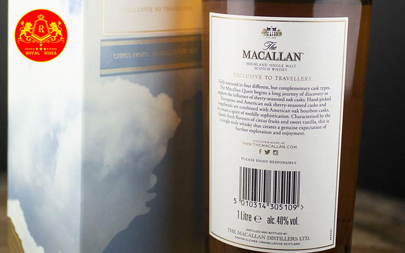 5010314305109 Mã Vạch Rượu Macallan Quest Chuẩn