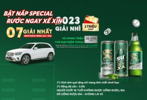 Khuyến Mại Bia Sài Gòn Trúng Thưởng Ô Tô Mercedes GLC200