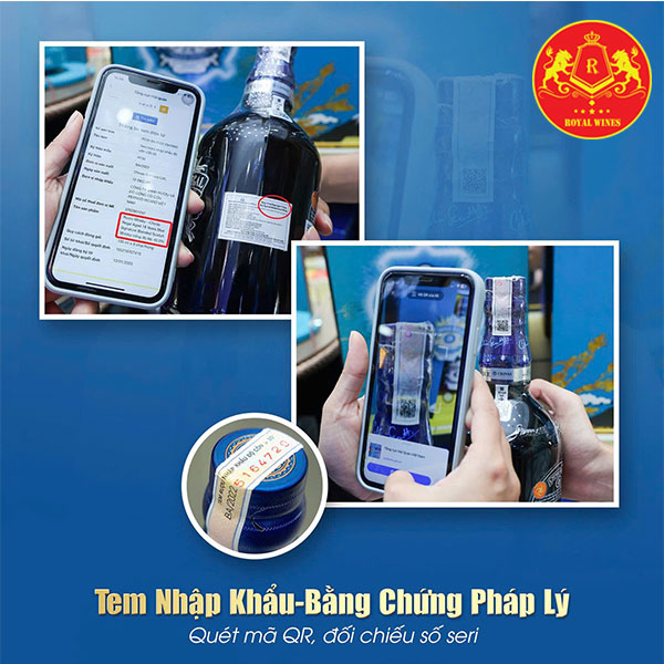Cách nhận biết chivas thật giả qua tem nhập khẩu