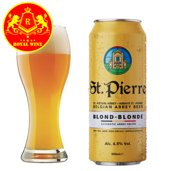 Bia St Pierre Blond 6 5 Bỉ Thùng 24 Lon 500ml