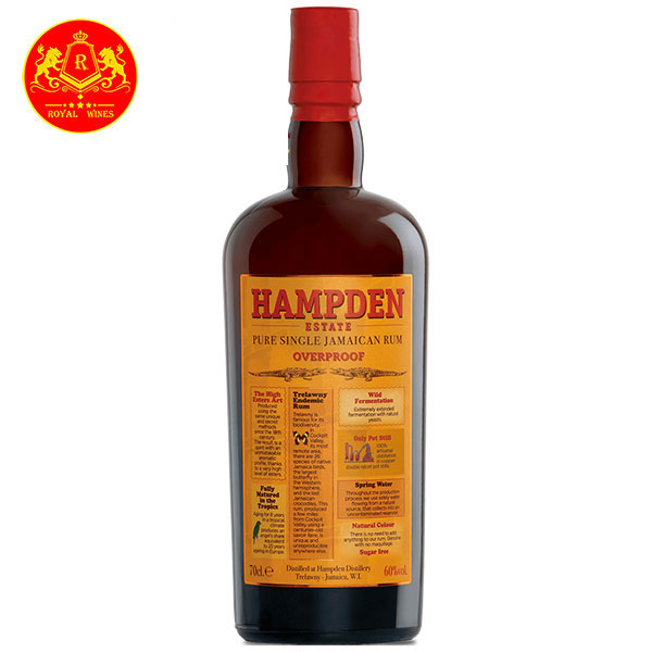 Ruou Hampden Pure Single Jamaican Rum Overproof