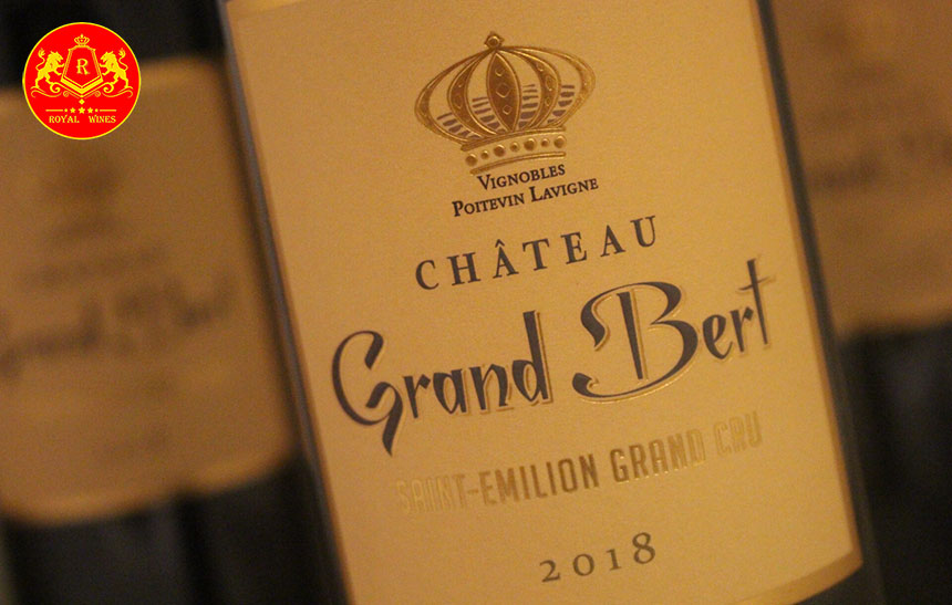 Rượu Vang Chateau Grand Bert Saint Emilion Grand Cru 2018