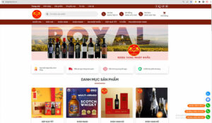 website quảng cáo rượu vang