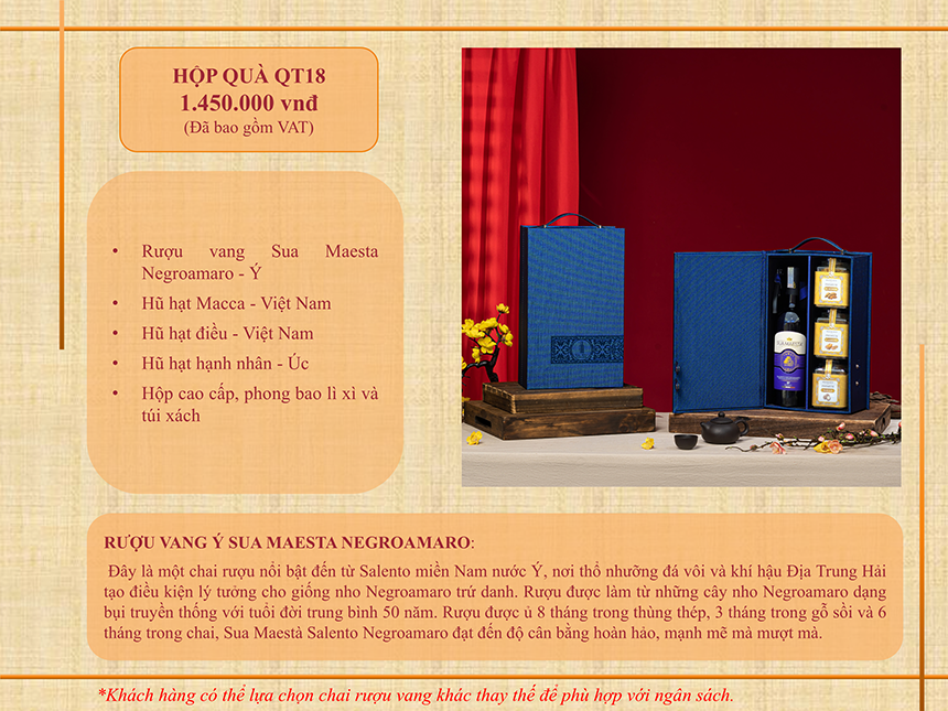 Catalogue hộp quà tết 2026 QT18