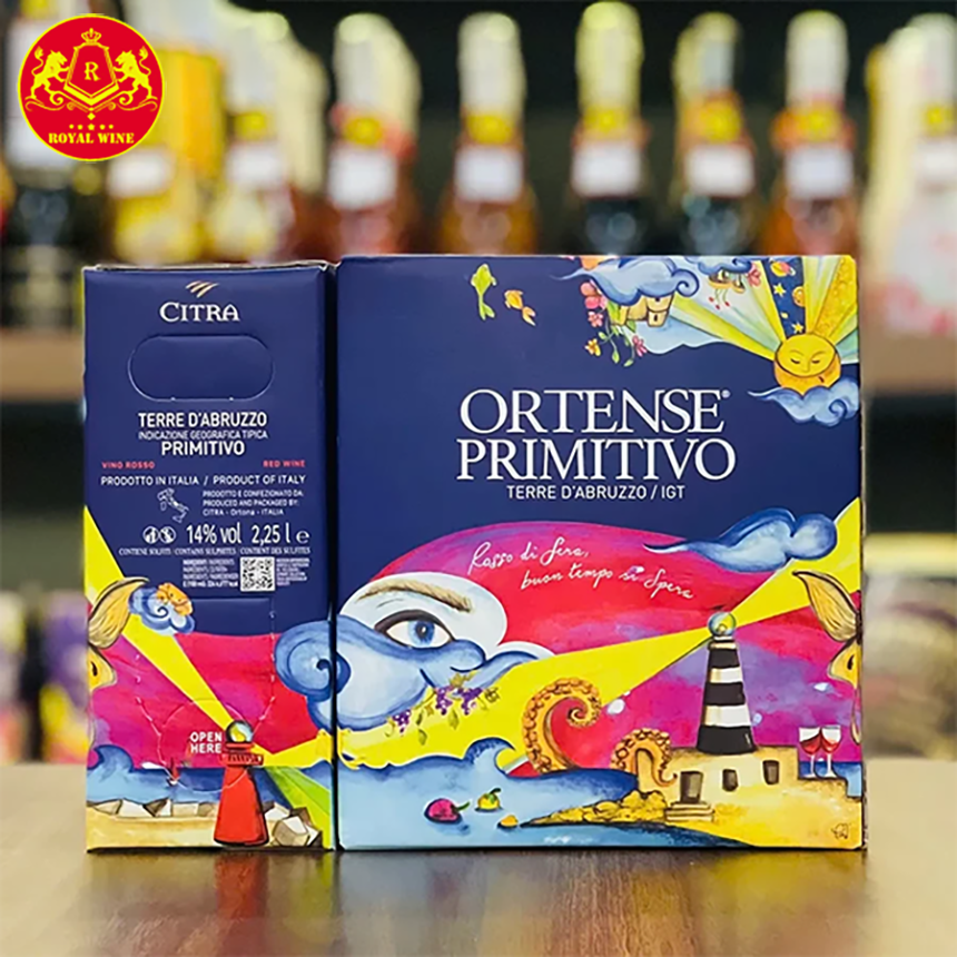 Vang Bịch Ortese Primitivo 3L