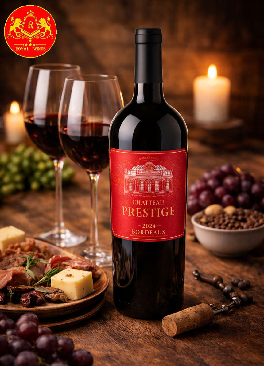 Thưởng thức vang Pháp Château Prestige Bordeaux
