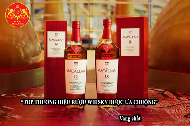 Top thương hiệu rượu whisky được ưa chuộng
